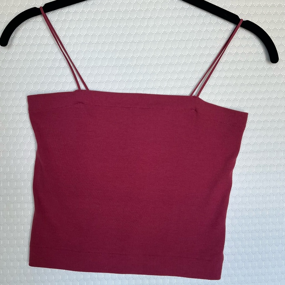 Pink Spaghetti Strap Top - Size M
